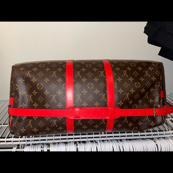 Louis Vuitton Keepall Bandouliere 50 Coquelicot - Picture 13 of 16
